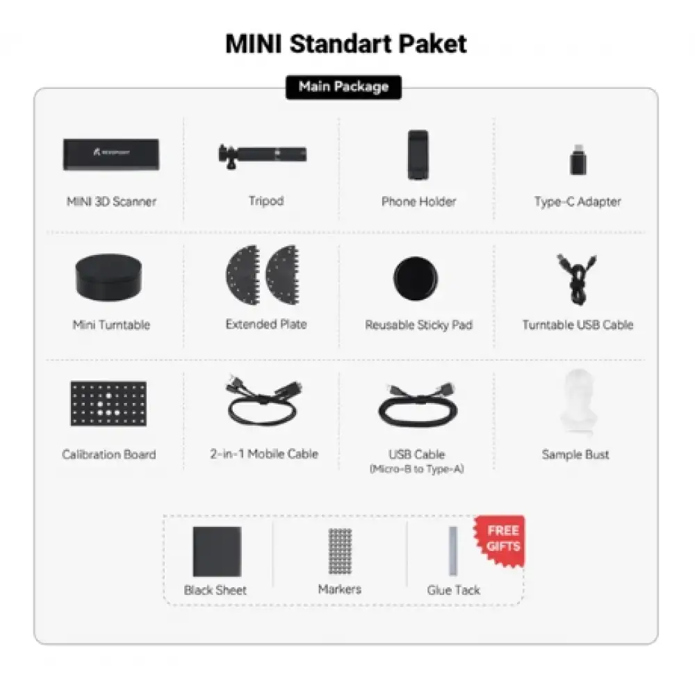 Revopoint MINI Standard 3D Tarayıcı
