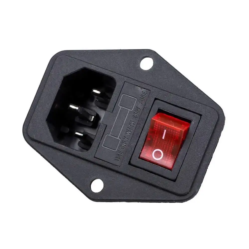 Sigortalı Işıklı Anahtarlı Power Düğmesi | Power Switch