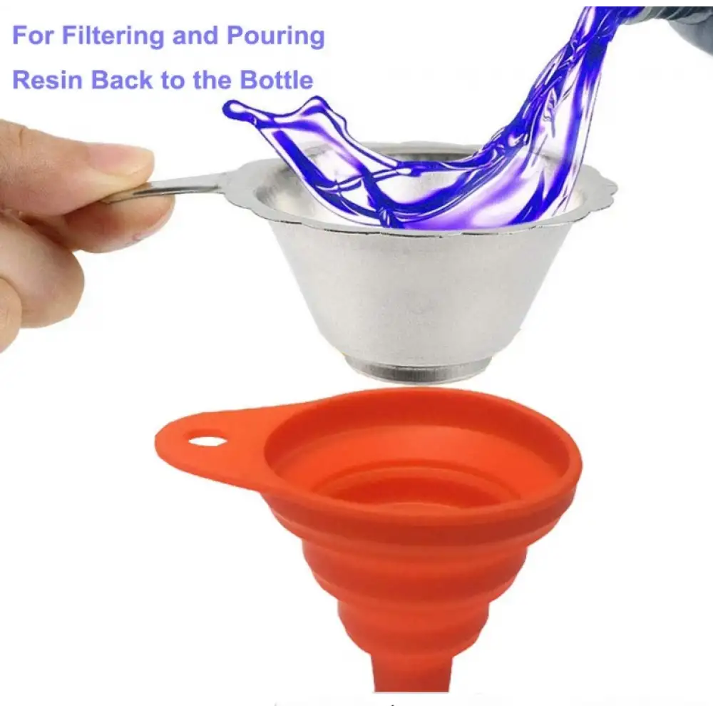 Sla Reçine İçin Metal Süzgeç Ve Silikon Huni