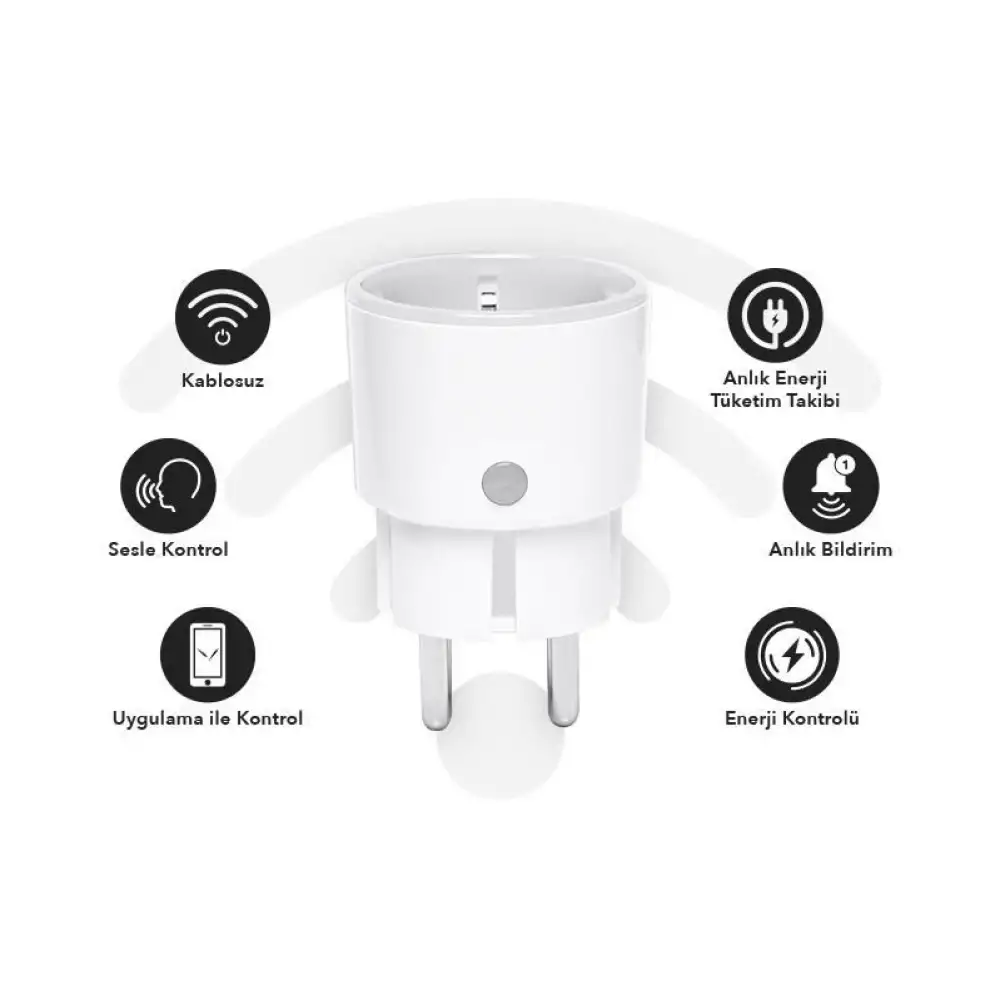 Uzaktan Kontrollü Süper Akıllı Wi-Fi Priz (Enerji Ölçerli)
