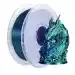 RhinoLab PLA Silk Dual Renk Filament - Dark Blue Green