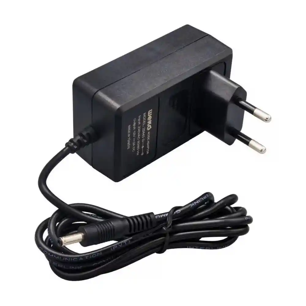 12 Volt 2 Amper 2.5*0.7 Uçlu Priz Tipi Adaptör