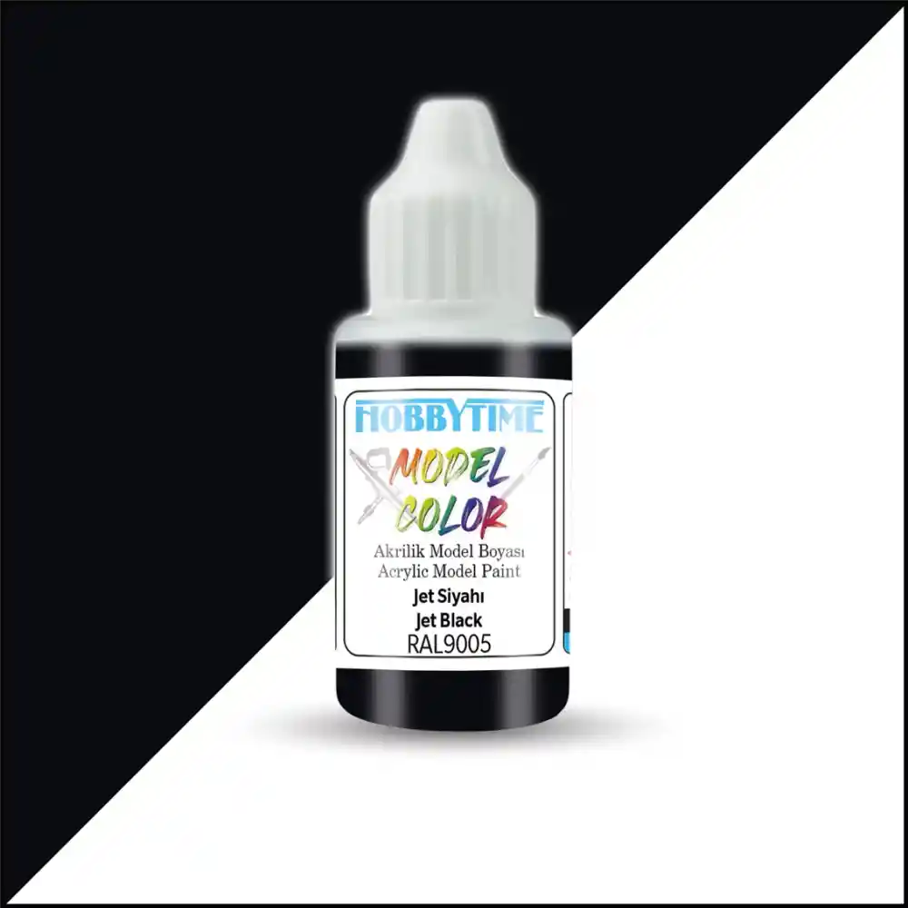 Hobbytime 18 Ml. Akrilik Model Boyası Jet Siyah