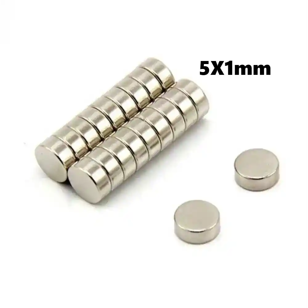 Yuvarlak Neodyum Mıknatıs 5X1mm