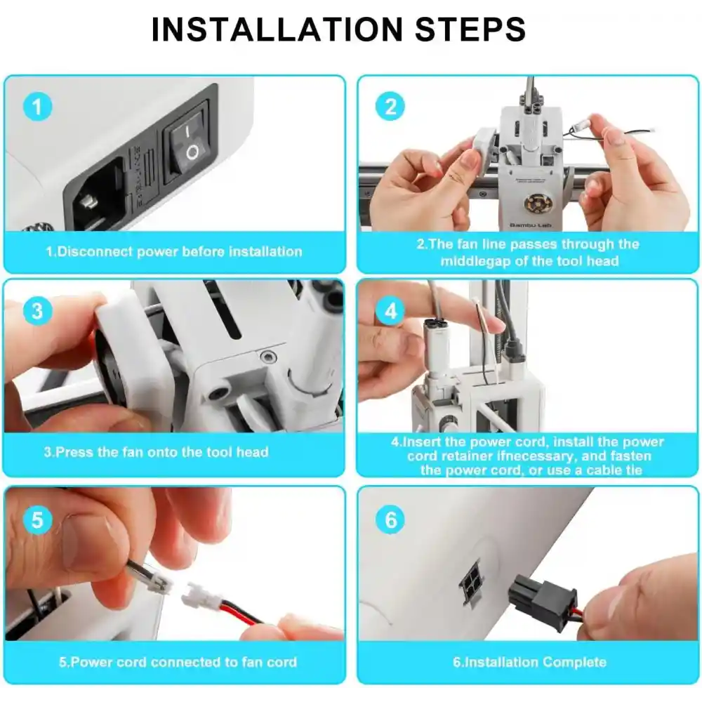 Bambu Lab A1 / A1 Mini Motor Soğutma Fanı