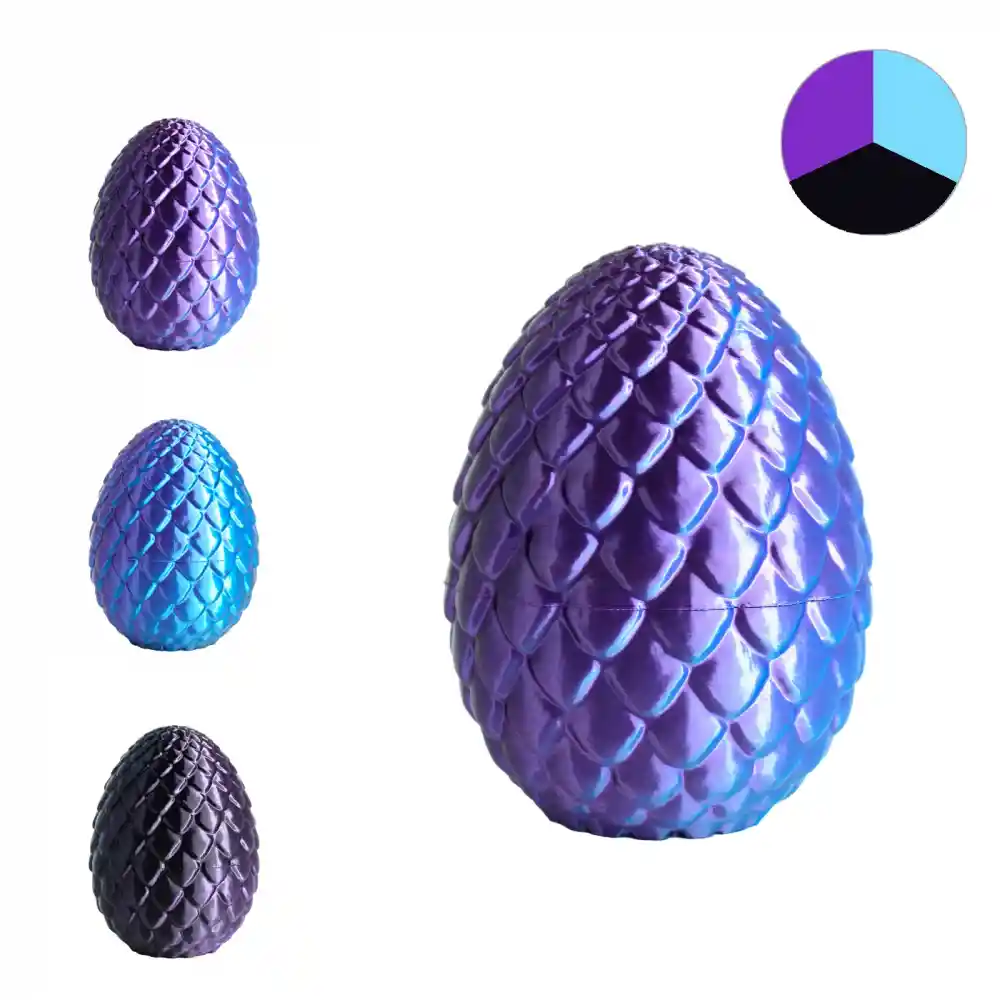 RhinoLab Silk PLA Mystic 3 Renkli Filament - Blue Black Purple