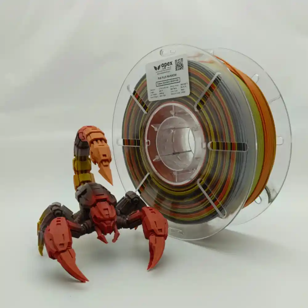Apex3D Rainbow PLA Filament - Volcanic Eruption