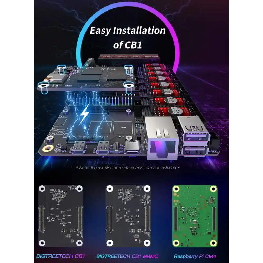 BTT Manta M8P Kontrol Kartı+ CB1 + CB1 Heatsink
