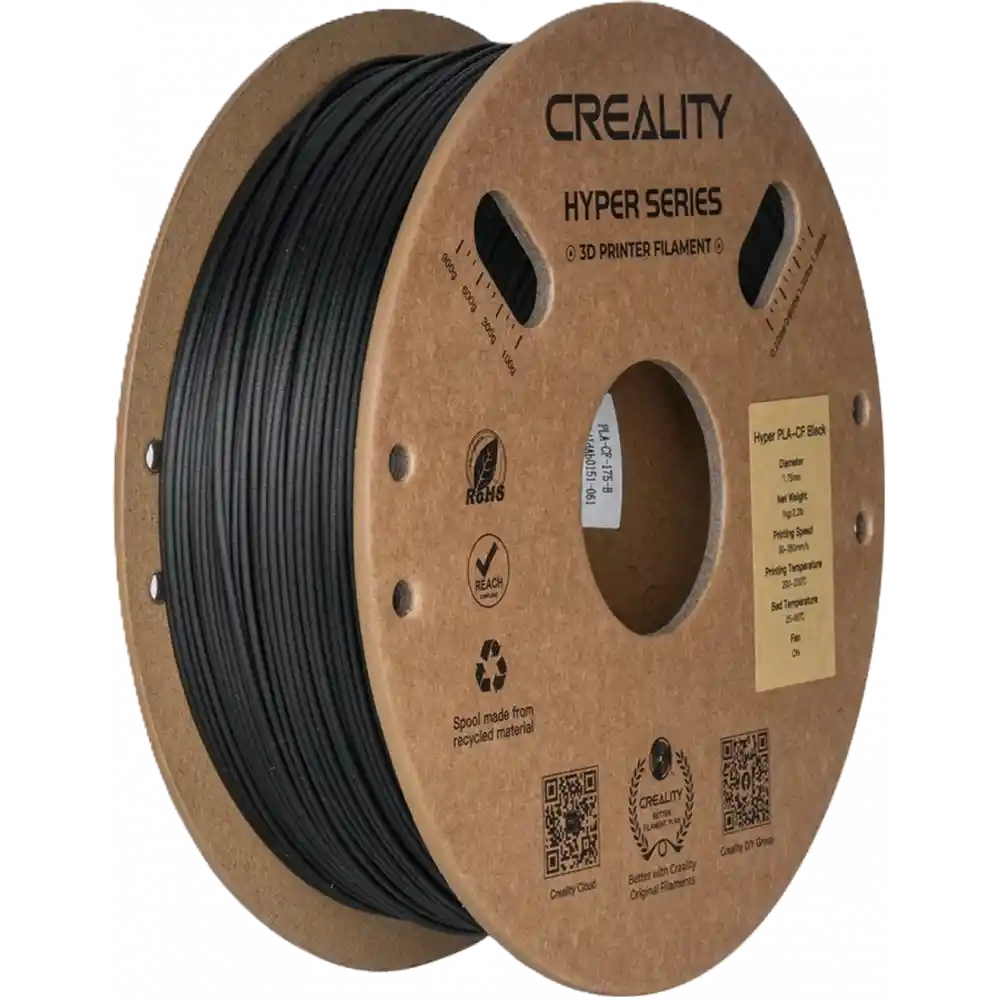 Creality Hyper PLA-CF Siyah Filament 1.75mm 1Kg