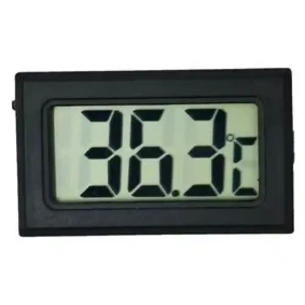 Duvar Tipi Probsuz Termometre Siyah