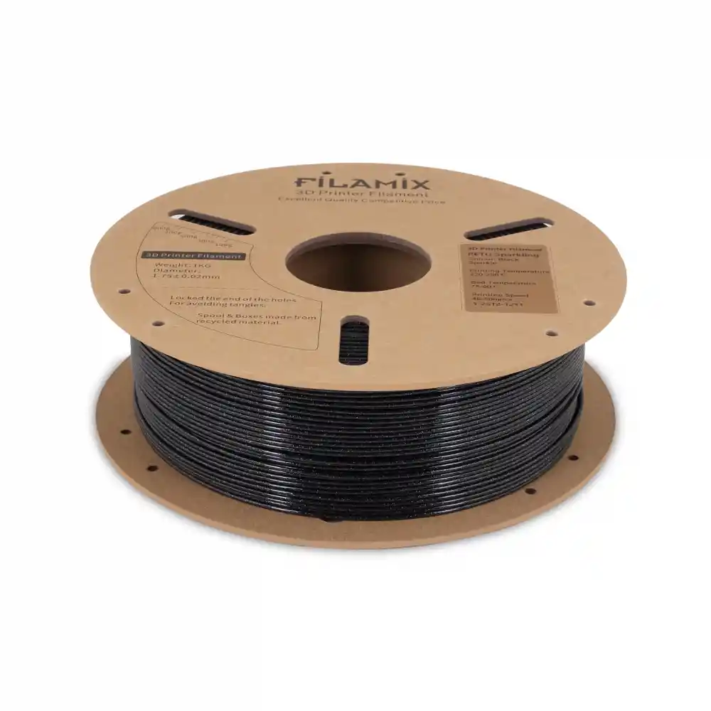 Filamix PETG Sparkling - Black Sparkle