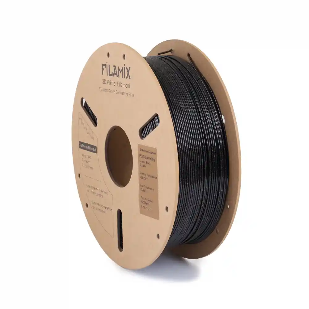 Filamix PETG Sparkling - Black Sparkle
