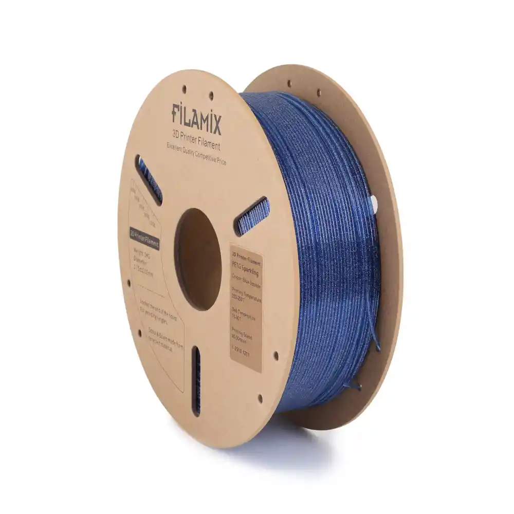 Filamix PETG Sparkling - Blue Sparkle