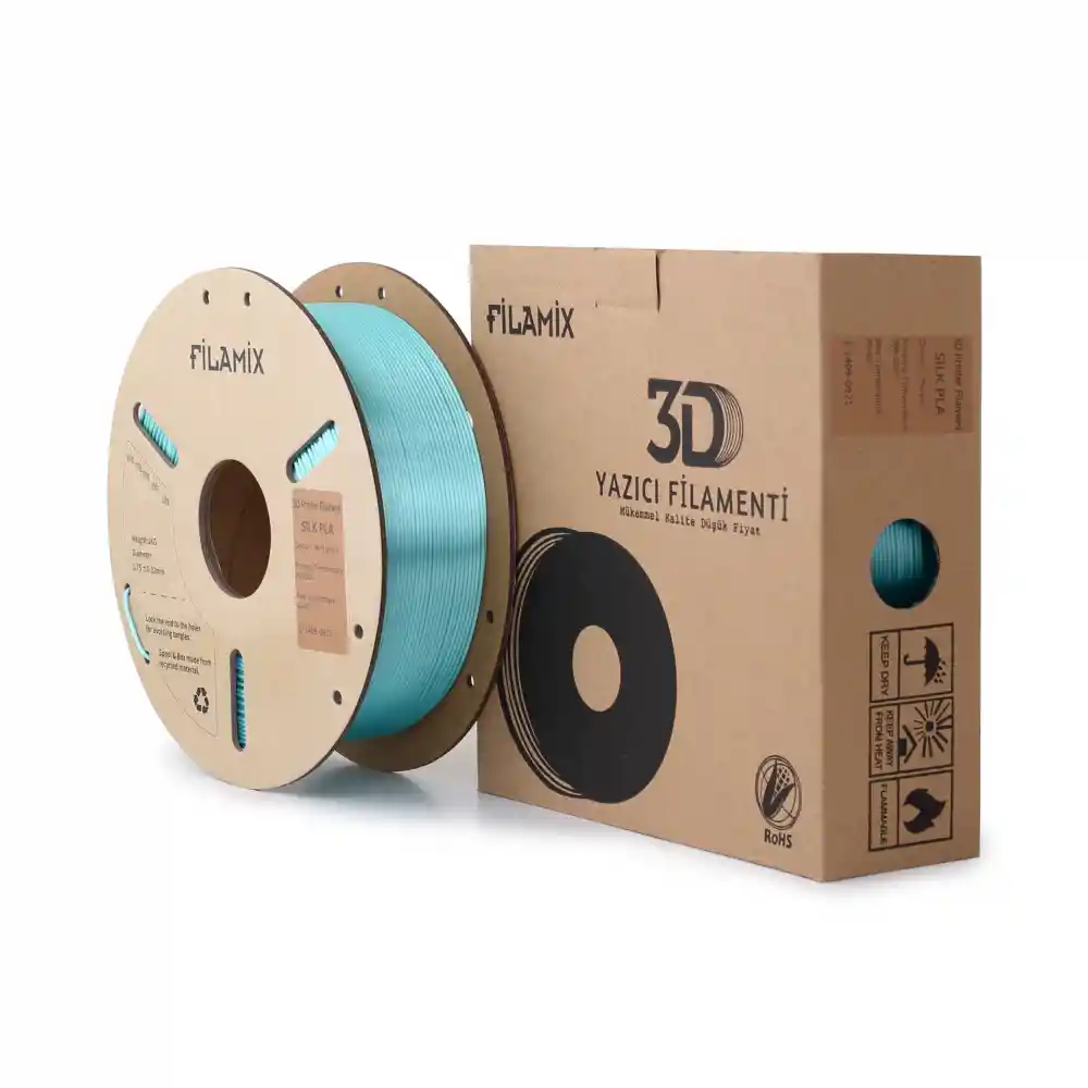 Filamix Silk PLA Filament - Mint Green