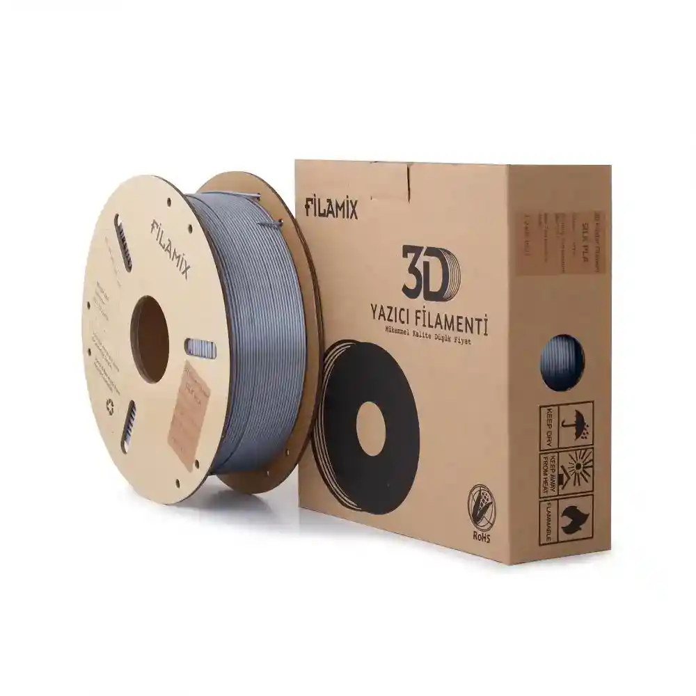 Filamix Silk PLA Filament - Silver
