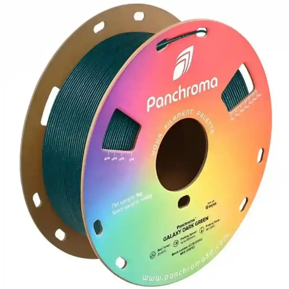 Polymaker Panchroma Galaxy PLA Filament - Dark Green