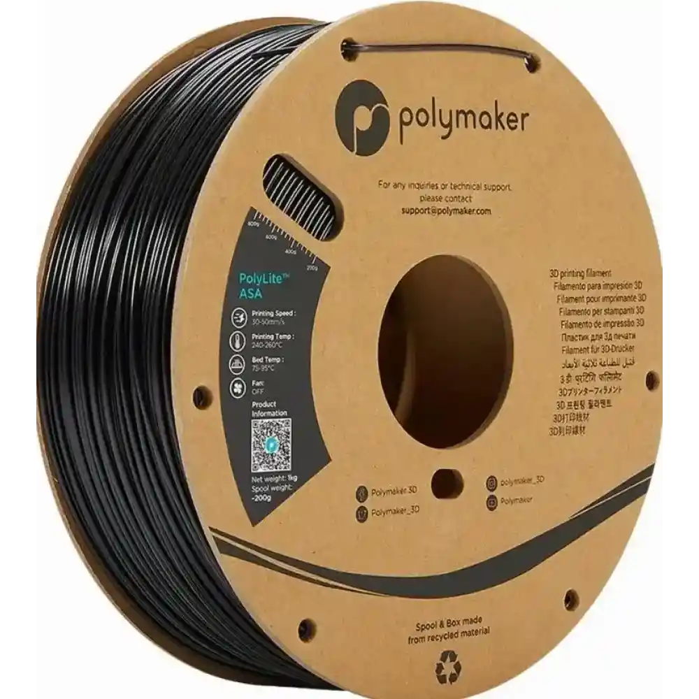 Polymaker PolyLite Asa Filament - Black