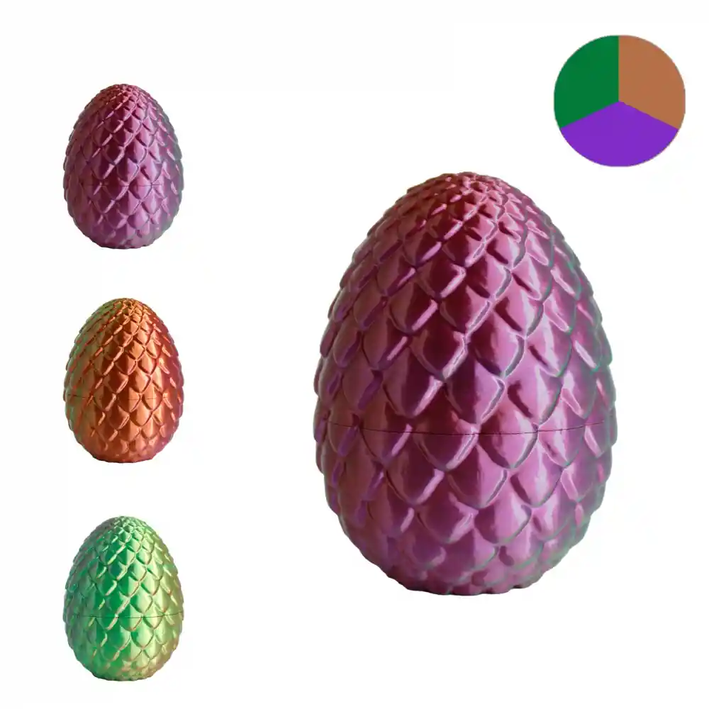 RhinoLab Silk PLA Mystic 3 Renkli Filament - Green Purple Copper