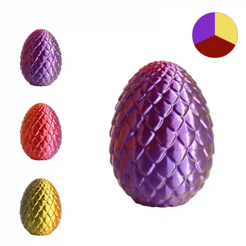 RhinoLab Silk PLA Mystic 3 Renkli Filament - Red Purple Gold