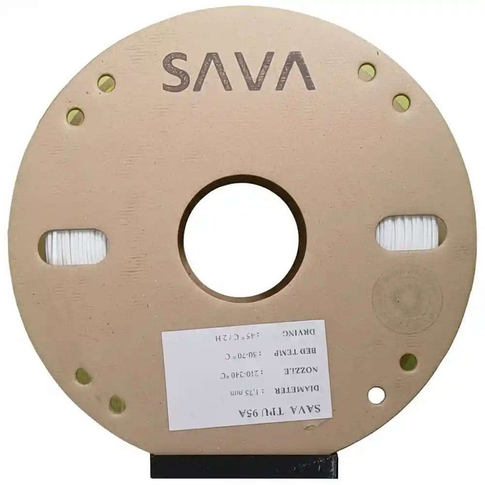 SAVA 95A TPU Filament - White
