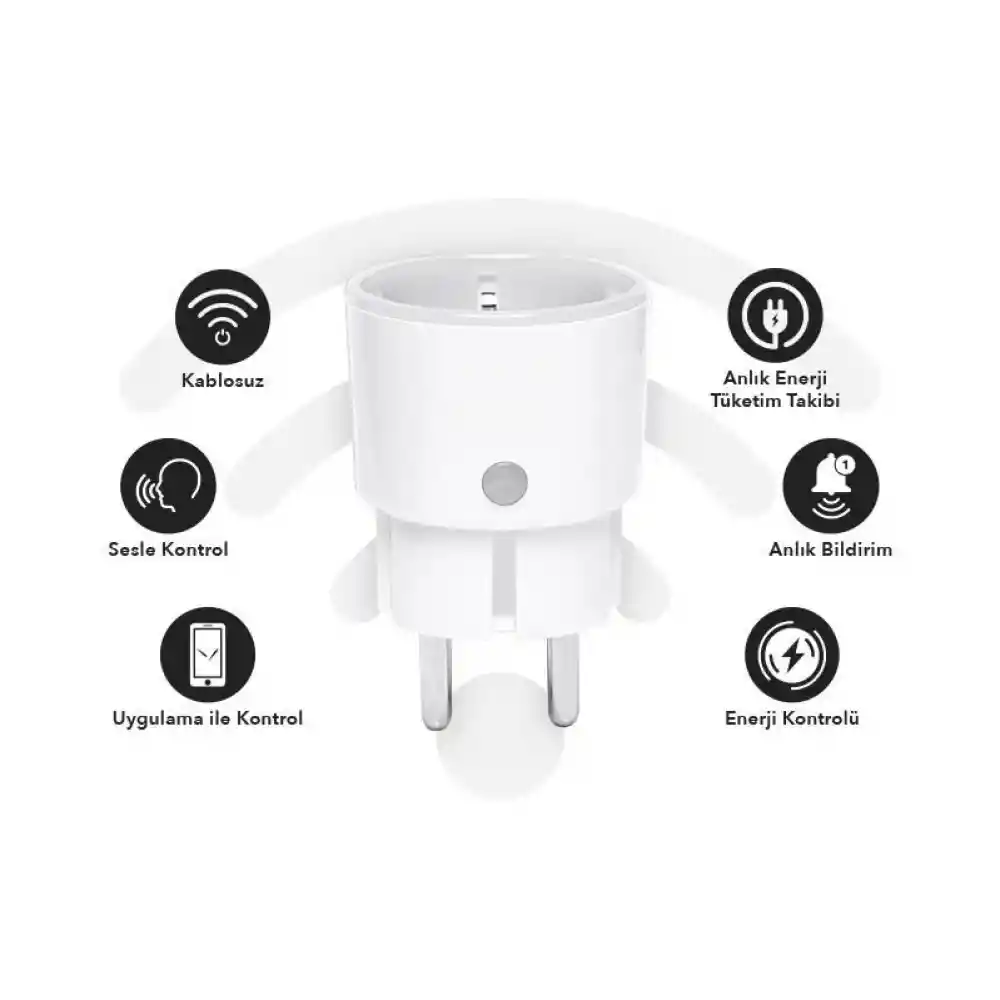 Uzaktan Kontrollü Süper Akıllı Wi-Fi Priz (Enerji Ölçerli)