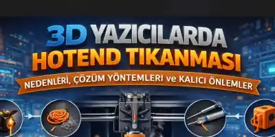 3D Yazıcılarda Hotend Tıkanması: Nedenleri, Çözüm Yöntemleri ve Kalıcı Önlemler