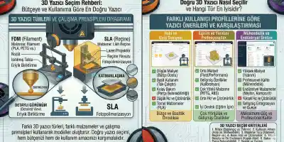 3D Yazıcı Seçim Rehberi: Bütçeye ve Kullanıma Göre En Doğru Yazıcı