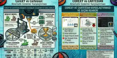 CoreXY vs Cartesian: Kinematik Sistemler Karşılaştırması