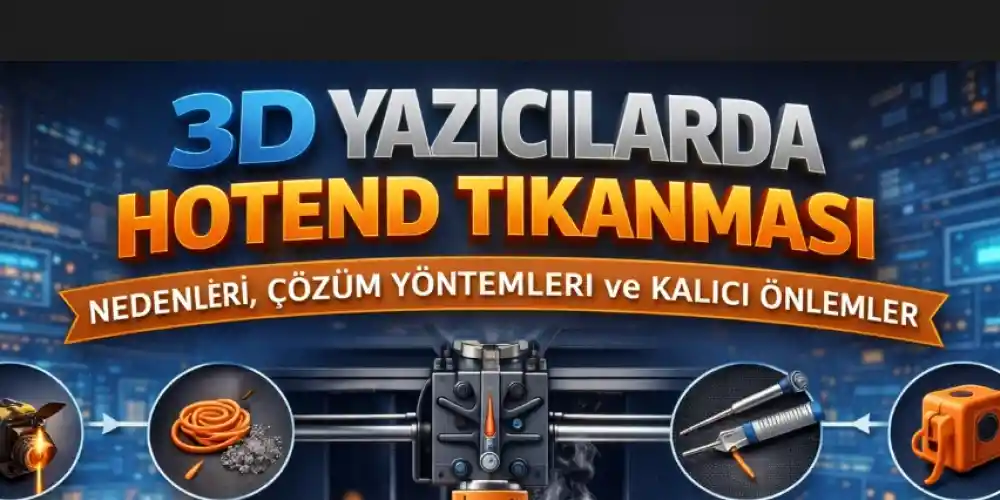 3D Yazıcılarda Hotend Tıkanması: Nedenleri, Çözüm Yöntemleri ve Kalıcı Önlemler