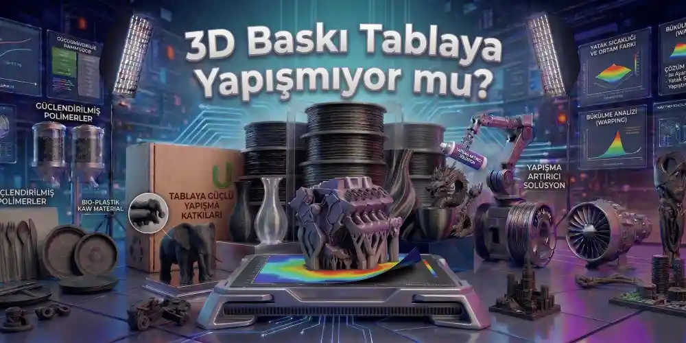 3D Baskı Tablaya Yapışmıyor mu?