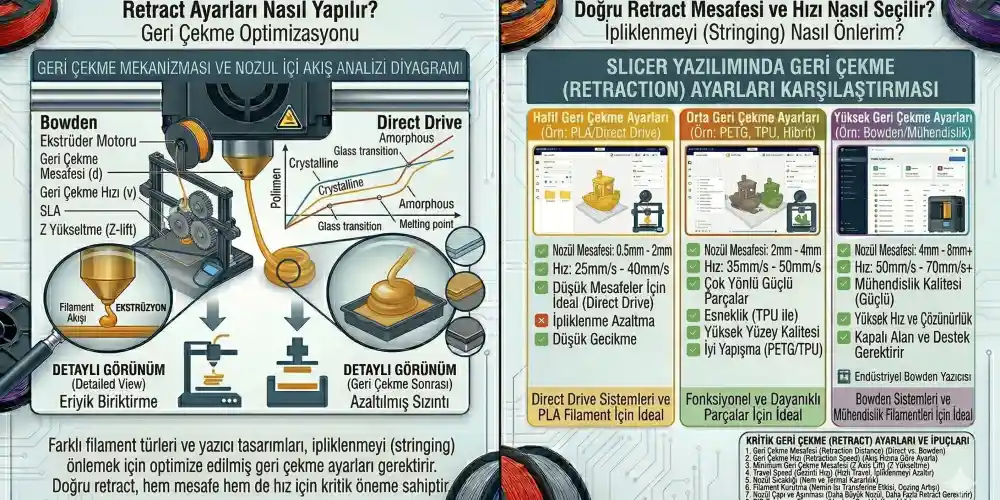 Retract Ayarları Nasıl Yapılır? Geri Çekme Optimizasyonu