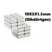 Yuvarlak Neodyum Mıknatıs 10X5X1.5mm (Dikdörtgen)