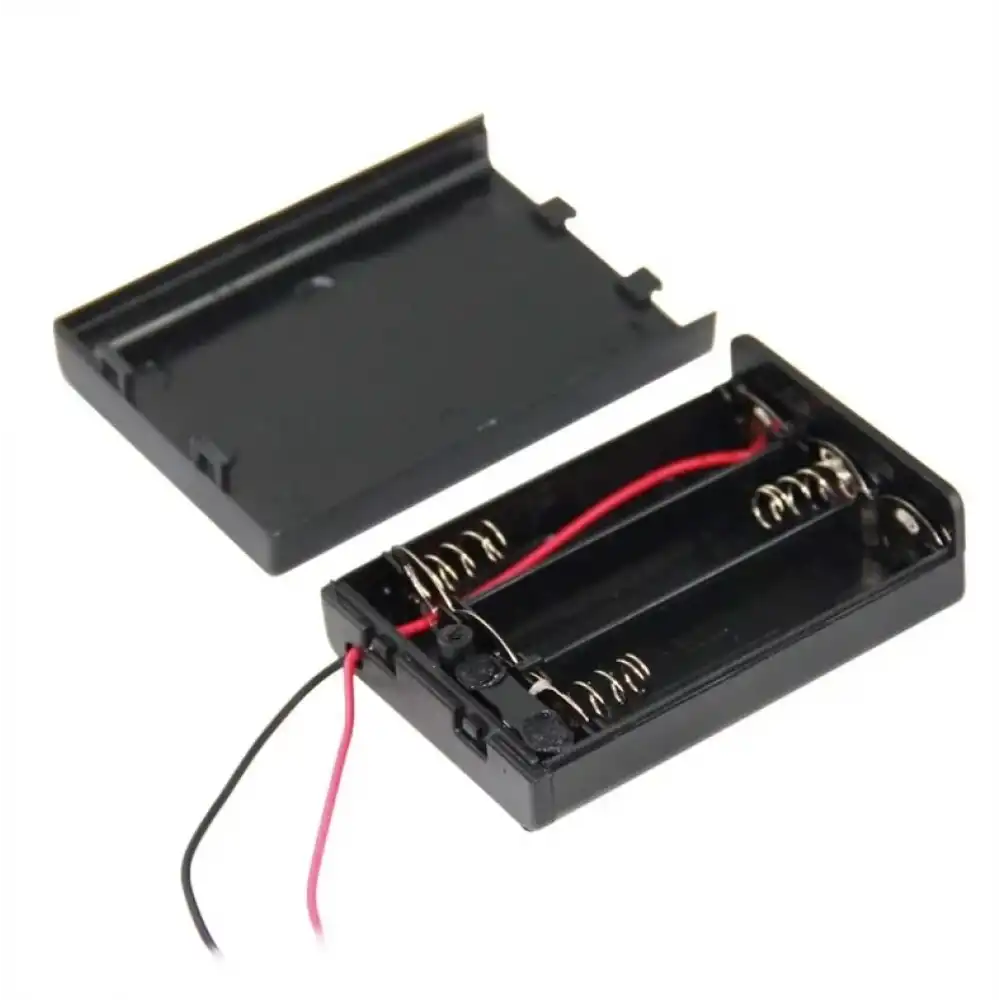 3lü Kapaklı Switchli AA Pil Yuvası (IC-233E)