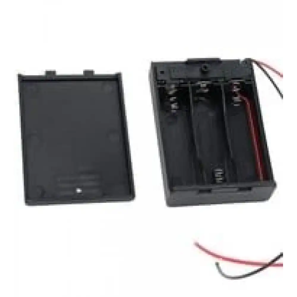 3lü Kapaklı Switchli AA Pil Yuvası (IC-233E)