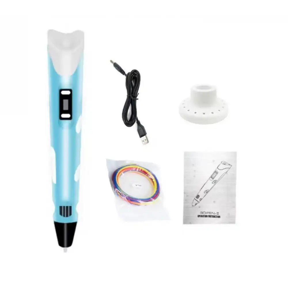 3D Kalem V2 - Pen (Renkli Filament Seti Hediyeli) Adaptörlü