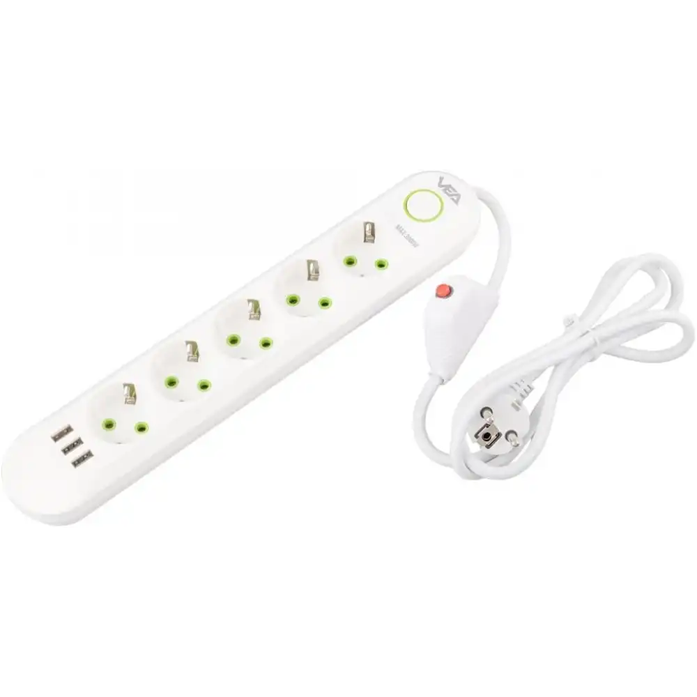 5li 3 USBli 1.5M. Akım Korumalı Priz