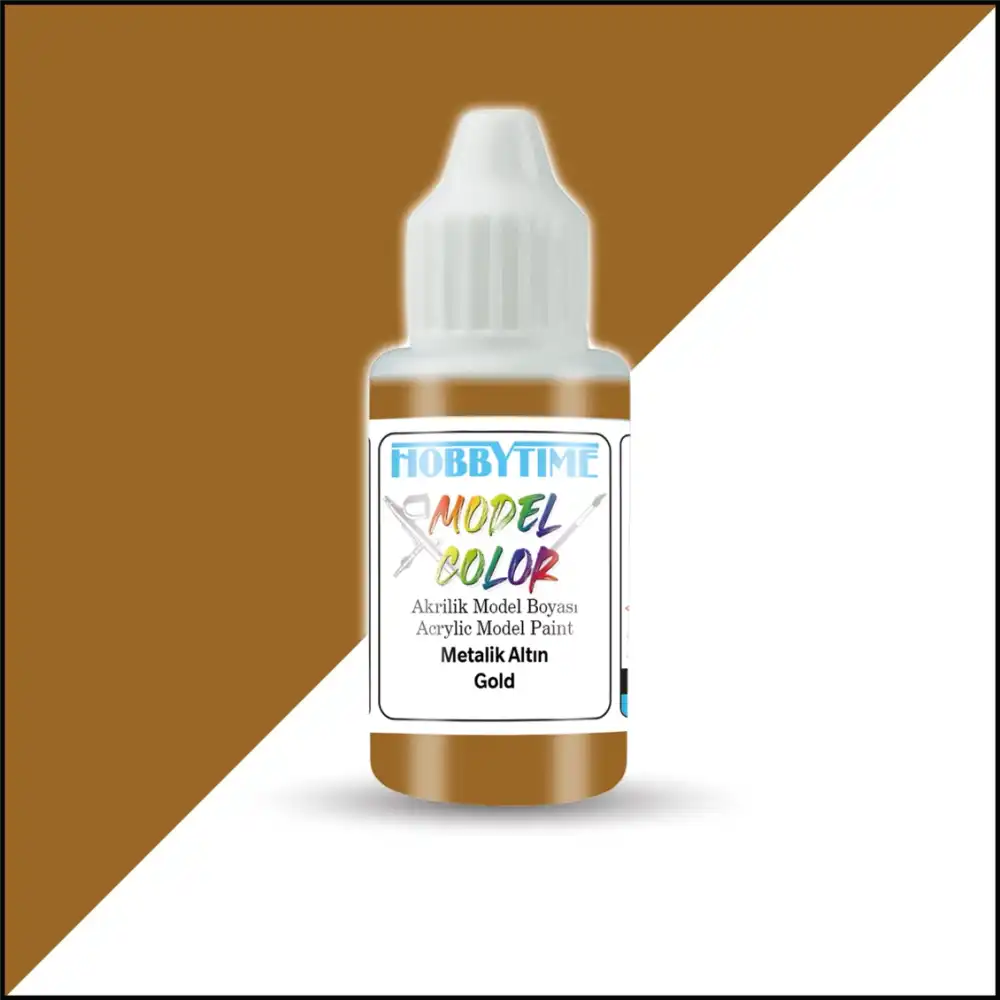 Hobbytime 18 Ml. Akrilik Model Boyası Metalik Altın