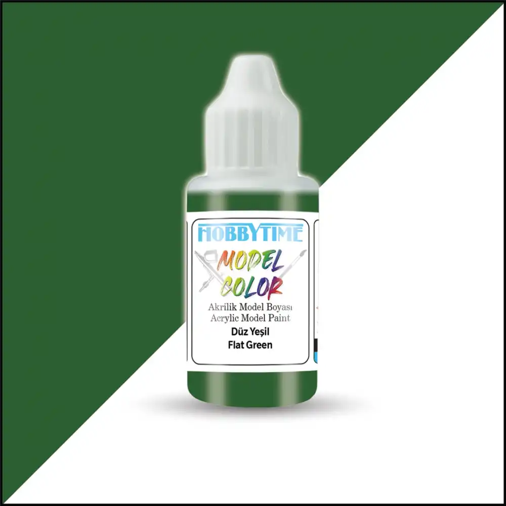 Hobbytime 18 Ml. Akrilik Model Boyası Düz Yeşil
