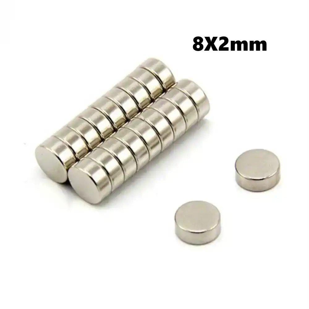 Yuvarlak Neodyum Mıknatıs 8X2mm