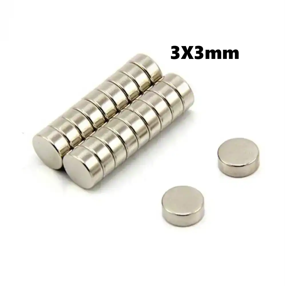 Yuvarlak Neodyum Mıknatıs 3X3mm