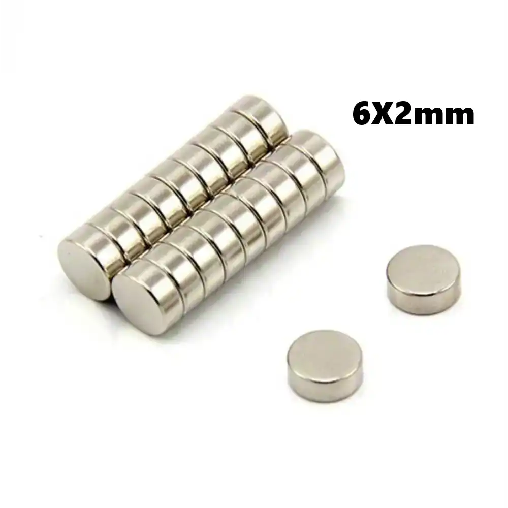 Yuvarlak Neodyum Mıknatıs 6X2mm
