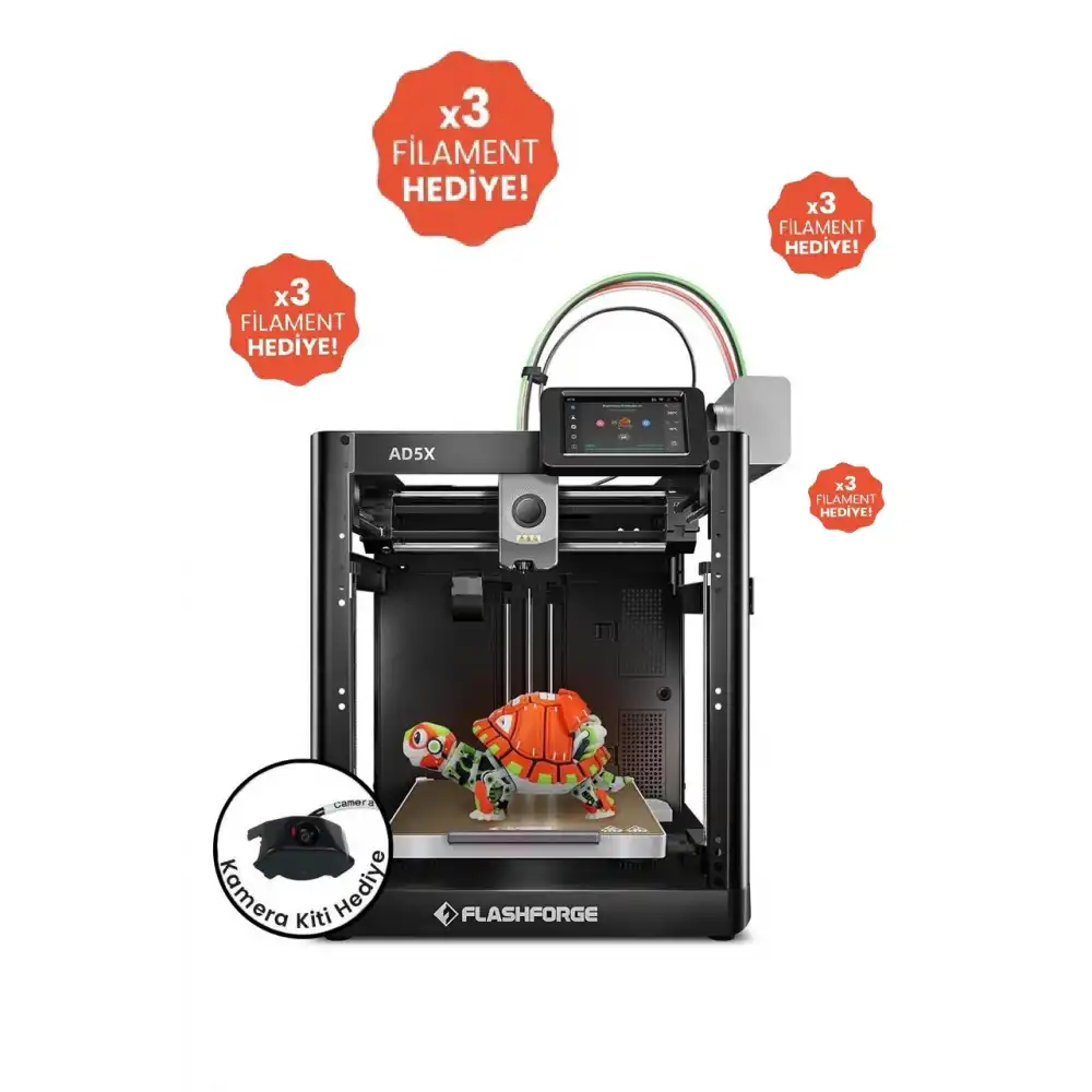 Flashforge Adventurer 5X Renkli 3D Yazıcı