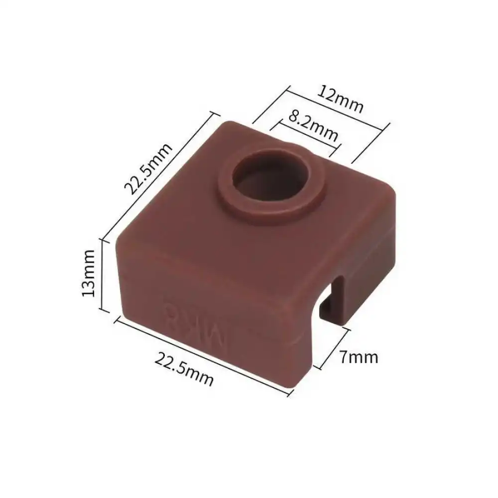 MK8 Alüminyum Isıtıcı Uyumlu Blok Silikon Kılıf