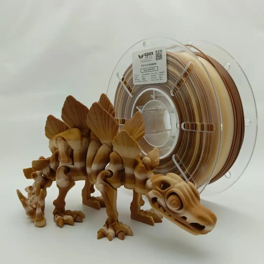 Apex3D Rainbow PLA Filament - Latte