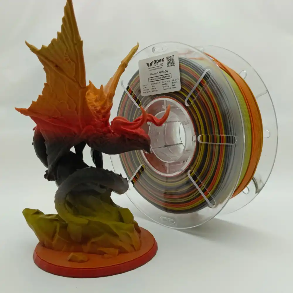 Apex3D Rainbow PLA Filament - Volcanic Eruption