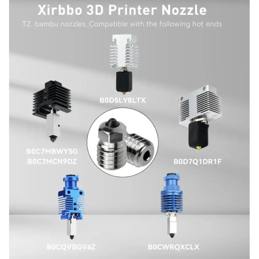 Bambu Lab TZ3.0 Bi metal Sertleştirilmiş Çelik Nozzle Çeşitleri
