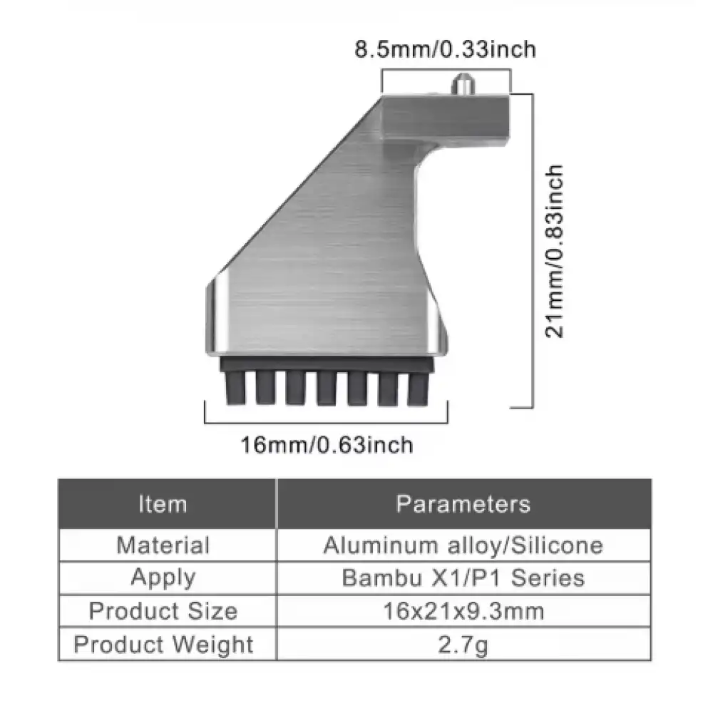 Bambu Lab X1 P1 Nozzle Temizleyicisi