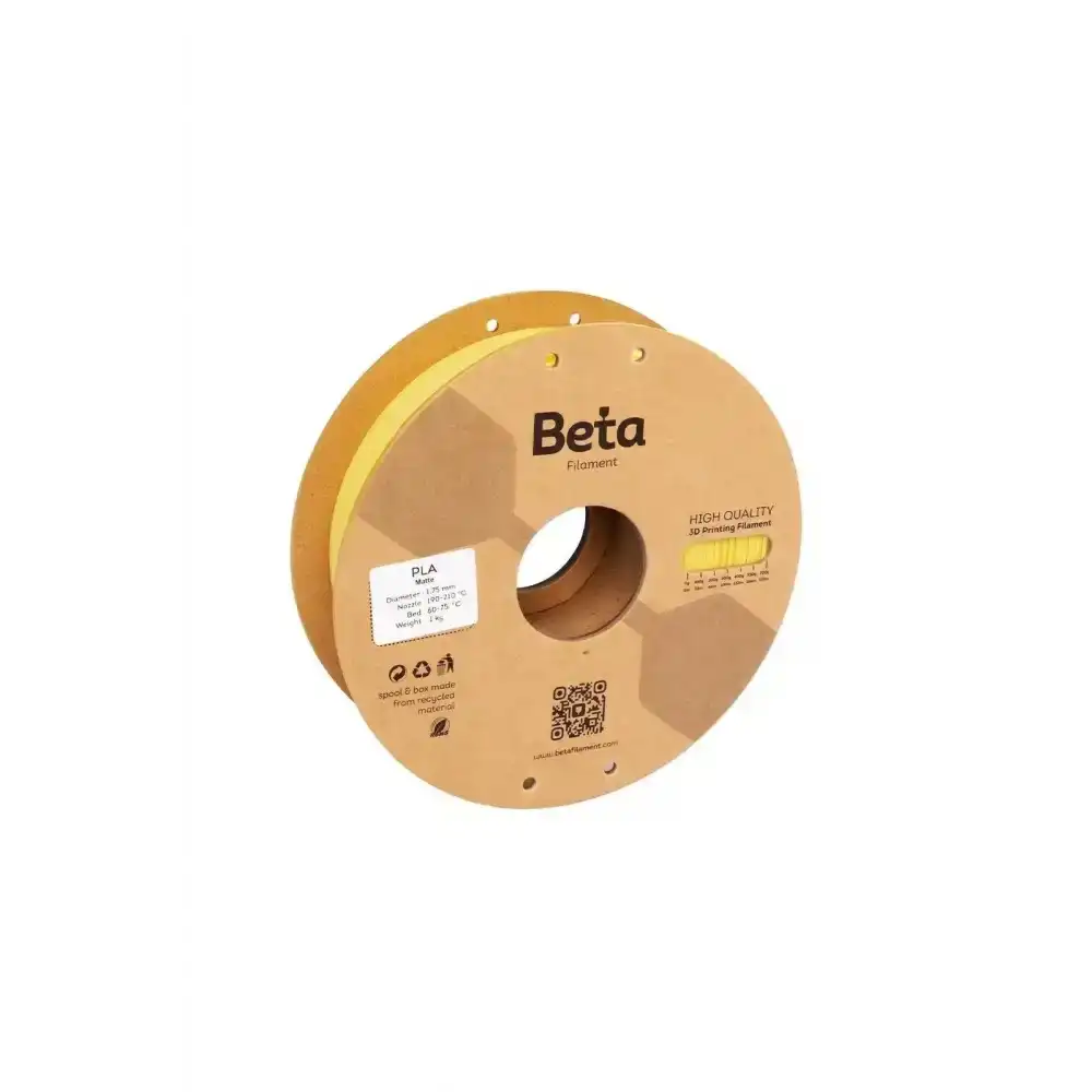 Beta PLA Matte Filament - Yellow