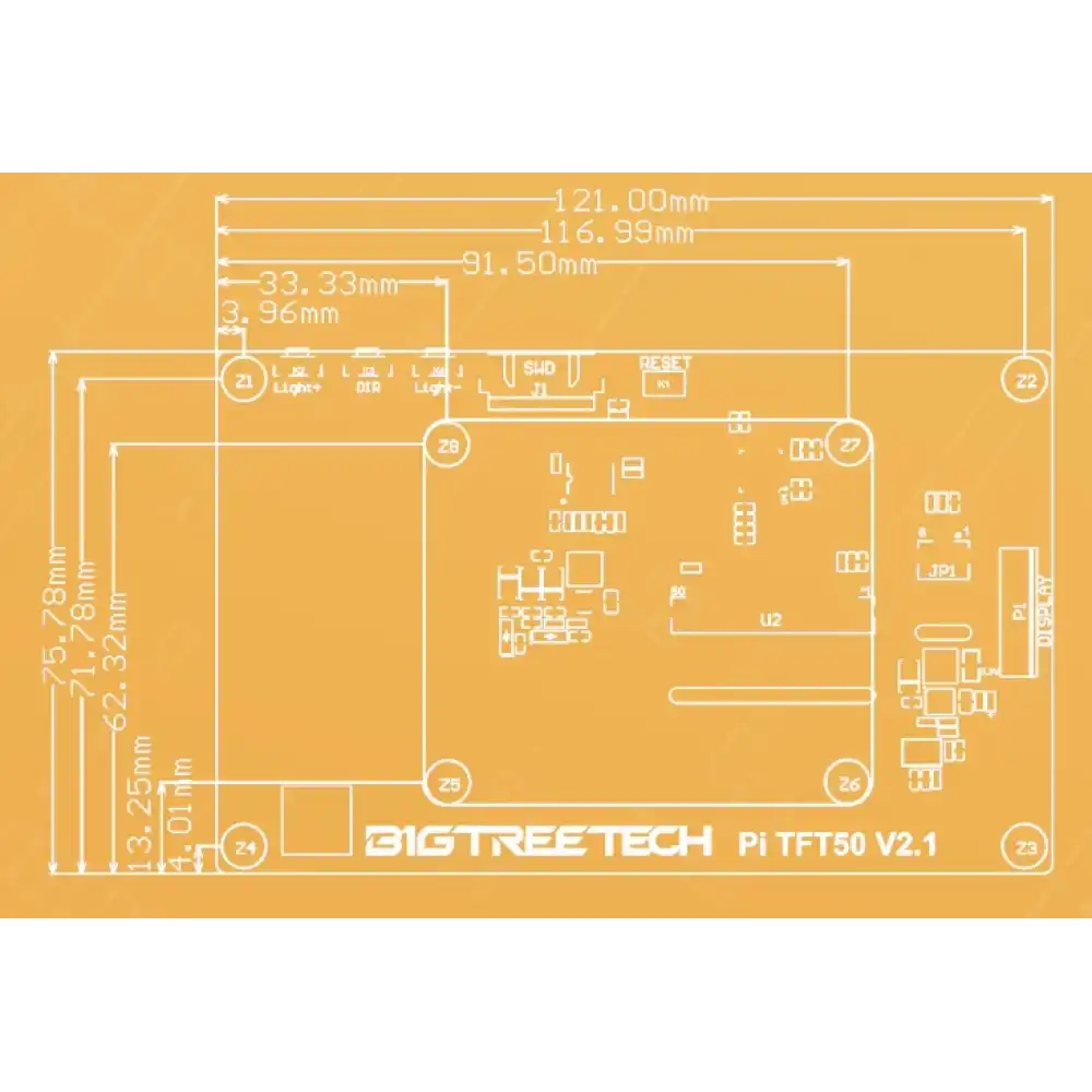 BTT TFT50 Raspberry Pi Uyumlu Dokunmatik Ekran