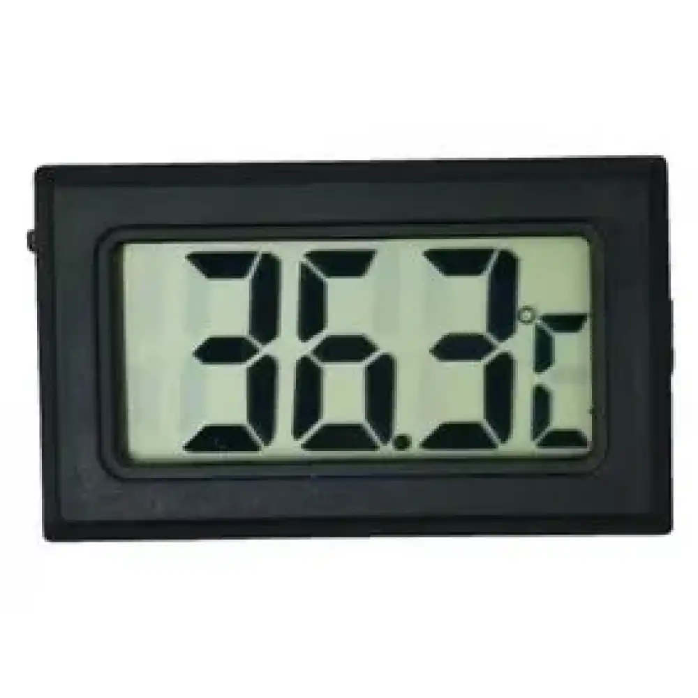 Duvar Tipi Probsuz Termometre Siyah